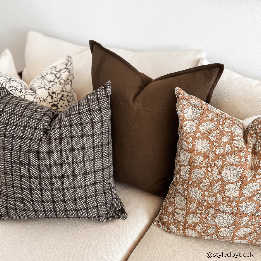 Paloma Handwoven Pillow Cover | Brown | Apartment No.3