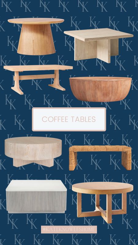 Coffee tables in mixed shapes / round coffee table / wooden coffee table / rectangular coffee table / home design / home decor / living room furniture 

#LTKhome #LTKFind