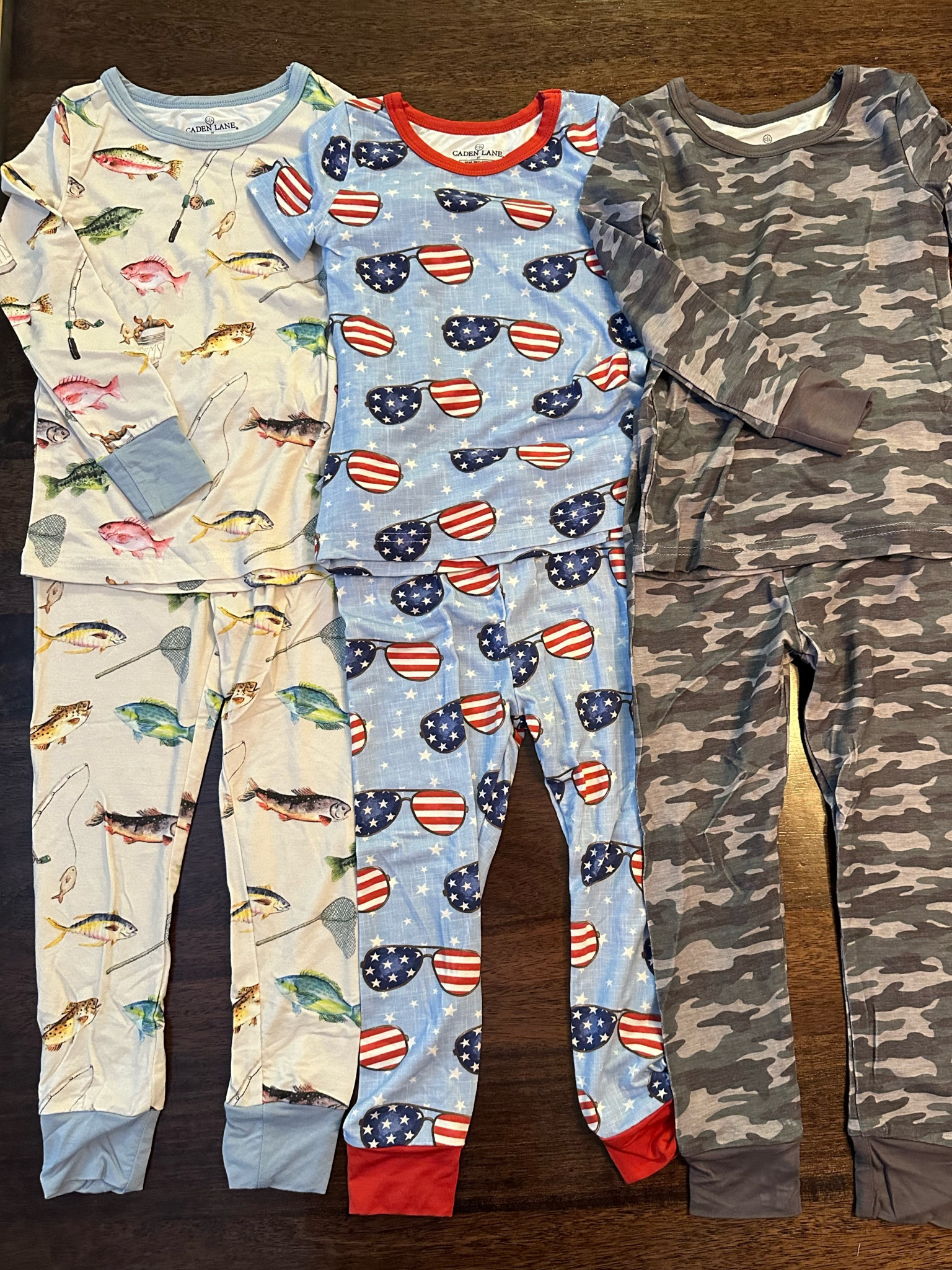 New pajamas for Navy!  Toddler pajamas | Caden lane | camo pajamas | Fourth of July pajamas | patriotic pajamas 

#LTKKids #LTKBaby #LTKSummerSales
