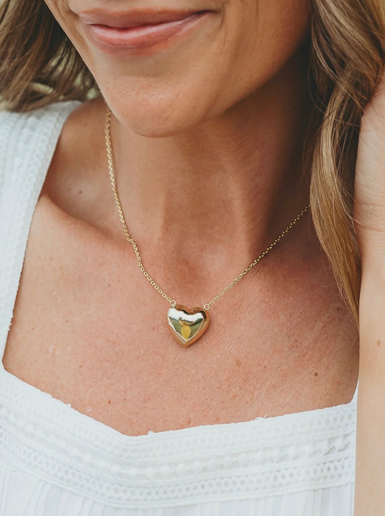 Heart of Gold Pendant Necklace | Victoria Emerson