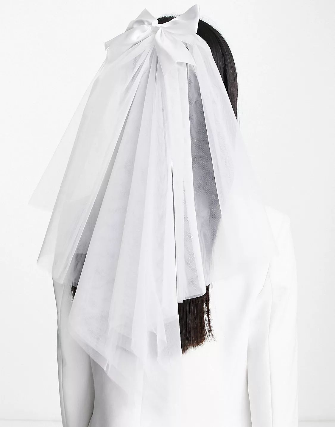 TFNC Bridal tulle veil with bow detail in ivory | ASOS (Global)