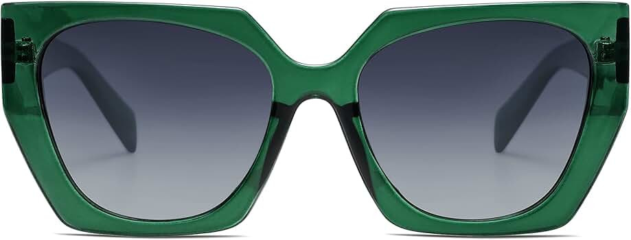SOJOS Retro Polarized Oversized Sunglasses Womens Big Square Vintage Designer Sunnies SJ2205 | Amazon (US)