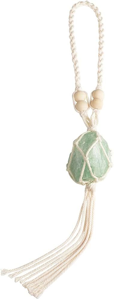 VNVETYTO Green Fluorite Meditation Healing Crystals Feng Shui [Hanging] [[Ornament for Car, Windo... | Amazon (US)