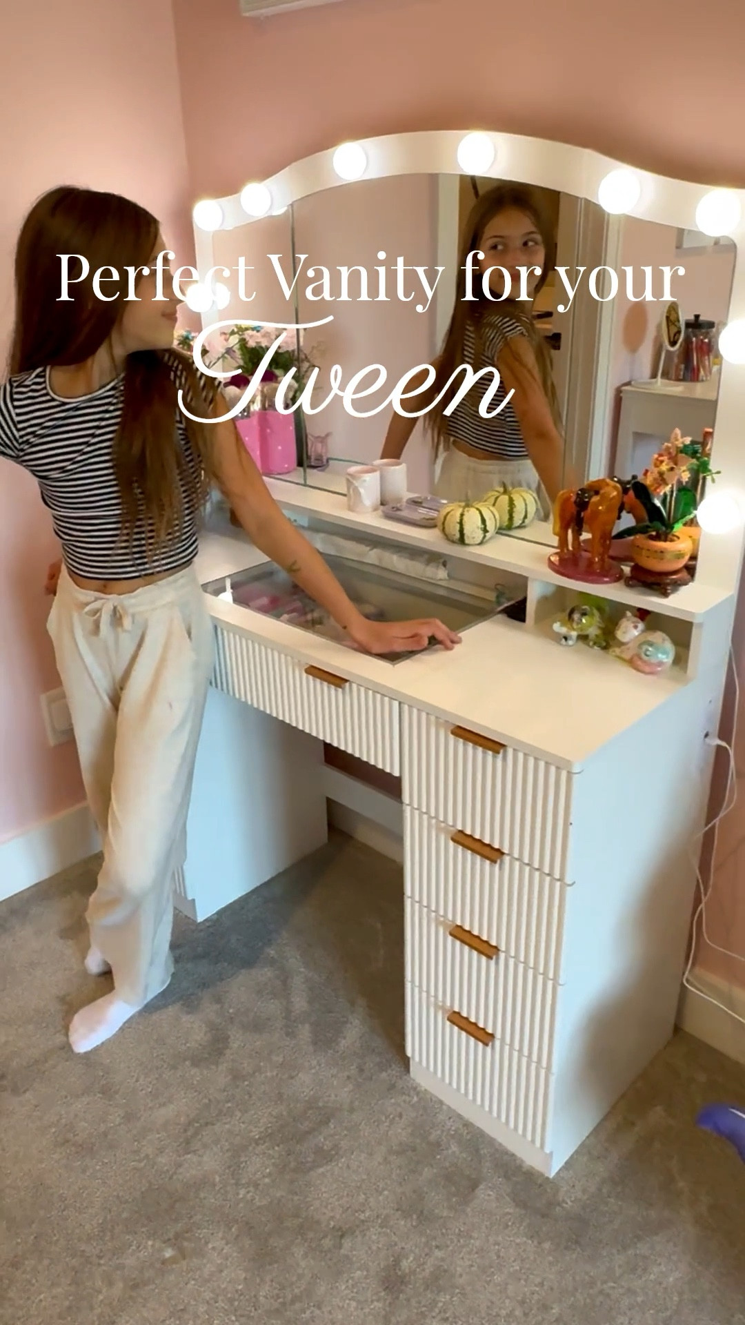 This is the perfect vanity for your tween/teen to keep all of their skincare and hair essentials in organized in one place! It’s on major sale right now too!!

#LTKSaleAlert #LTKKids #LTKHome