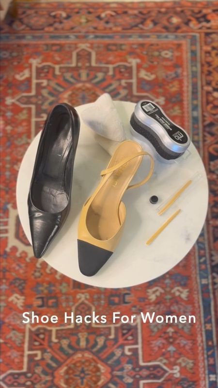 Get top shoe hacks from NYC Stylist Alison Bruhn in this video! #shoepolish #slingback #slingbacks #heels #shoes 

#LTKstyletip #LTKunder100 #LTKSeasonal