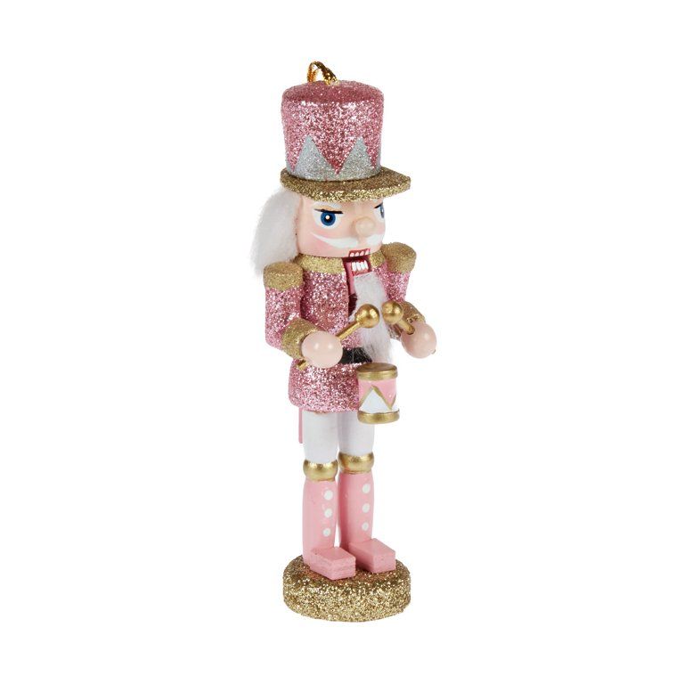 Holiday Time Pink Nutcracker Christmas Ornament, 5" | Walmart (US)