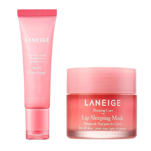LANEIGE Lip Sleeping Mask - Berry and Lip Glowy Balm: Tinted Balm with Murumuru & Shea Butters, .... | Amazon (US)