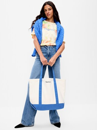 Old Navy x The Devil Wears Prada Large Canvas Tote Bag | Old Navy (US)