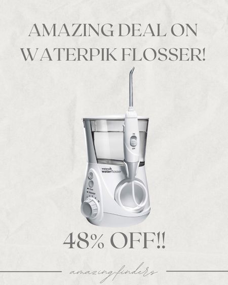Waterpik Aquarius Water Flosser Professional For Teeth, Gums, Braces, Dental Care, Electric Power With 10 Settings, 7 Tips For Multiple Users And Needs, ADA Accepted, White WP-660

#LTKsalealert #LTKbeauty #LTKfindsunder100
