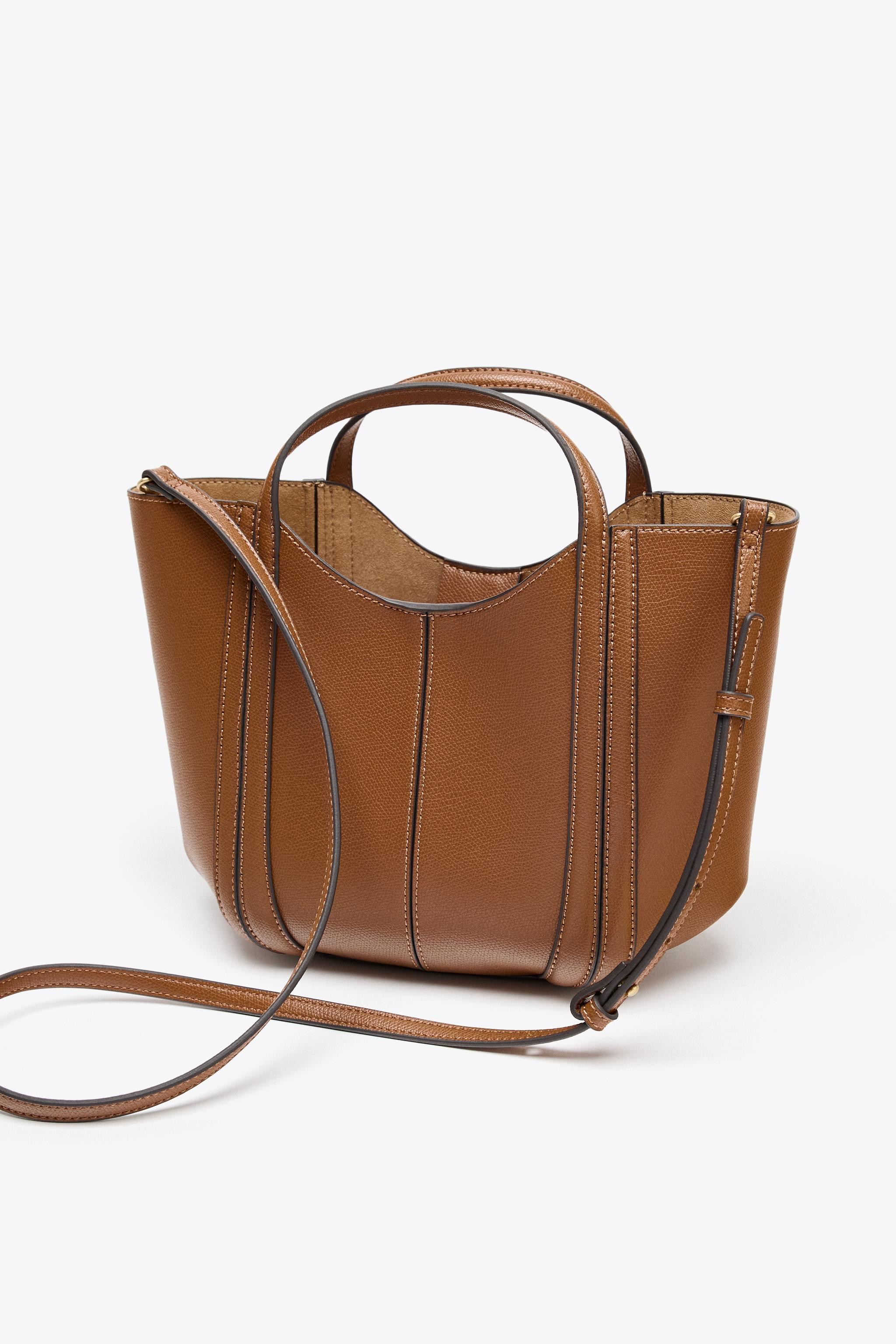 MINI CITY BAG WITH TOPSTITCHING | Zara UK