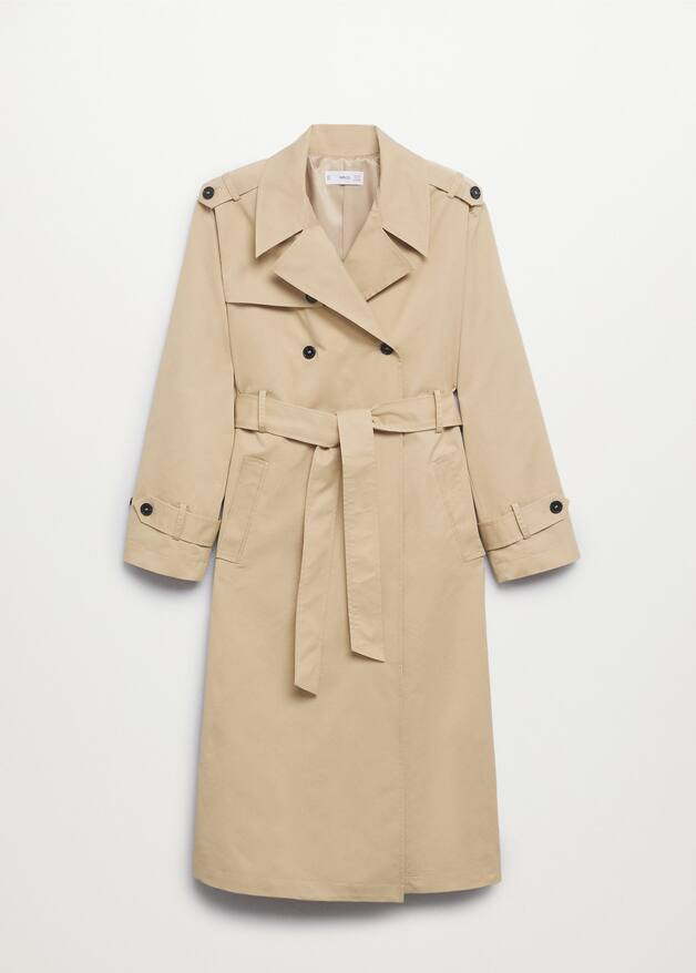 Classic cotton trench coat | MANGO (US)