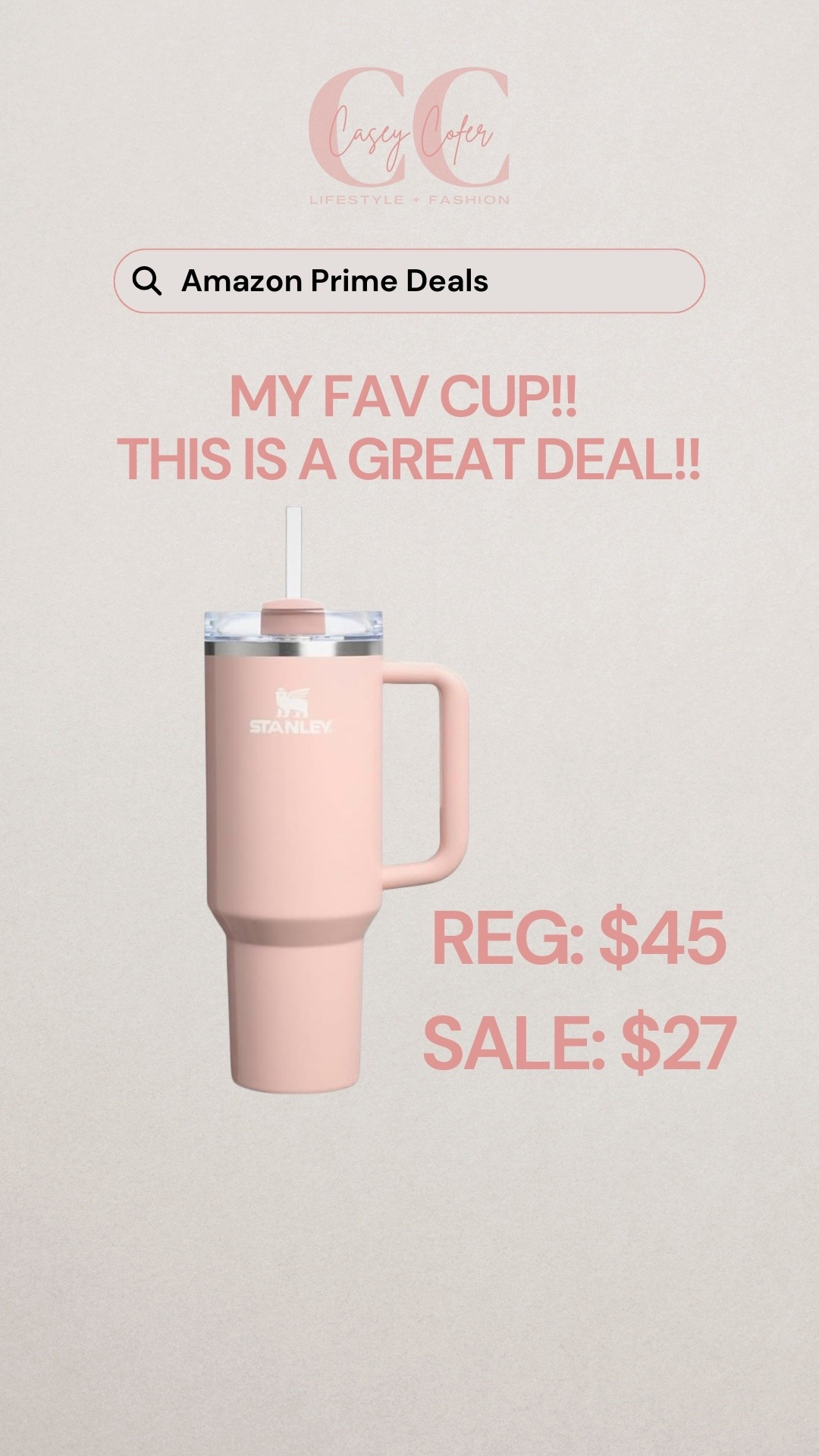 Such a great deal on this Stanley cup!! 

#LTKU #LTKSaleAlert #LTKFindsUnder50