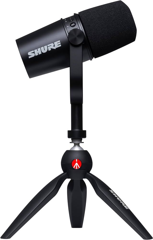 Shure MV7 USB Microphone with Tripod, for Podcasting, Recording, Streaming & Gaming, Built-in Hea... | Amazon (US)
