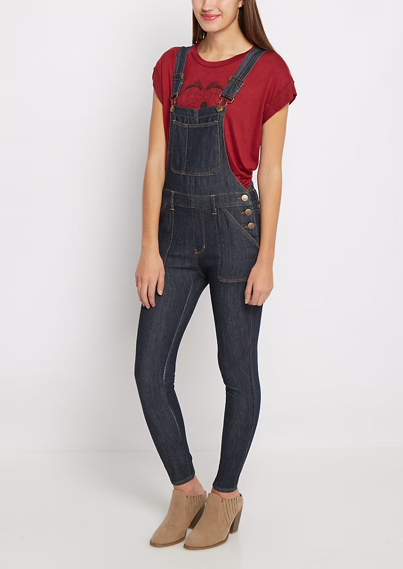 rue21 Knit Denim Overall by Sadie Robertson x Wild Blue - Size XL | rue21