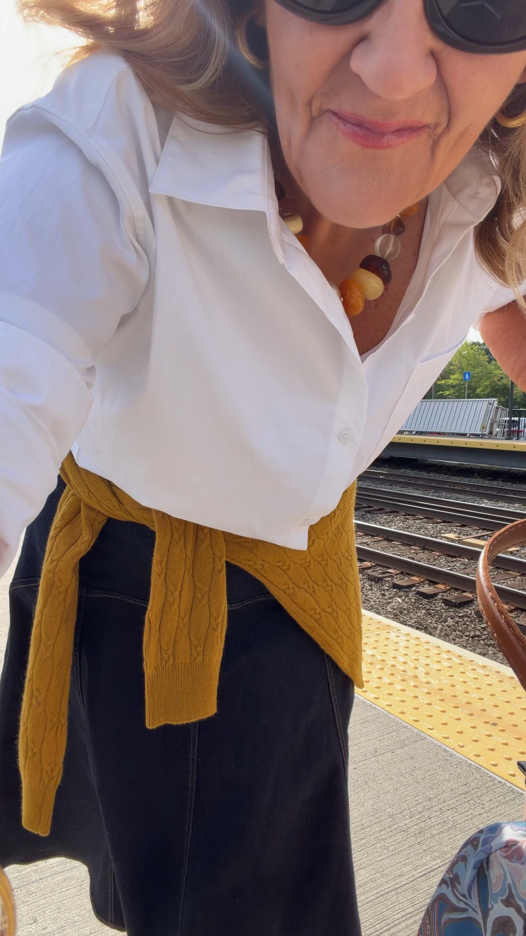 Blouse size small
Skirt med/8
Cashmere med 
Sneakers tts

#LTKOver40 #LTKNYFW #LTKootd