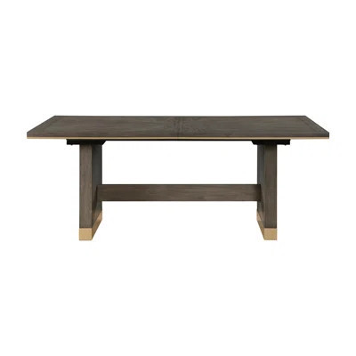 Modern Dining Table With Self-Storing Extension Leaf Wooden Dining Furniture 1Pc | Wayfair North America