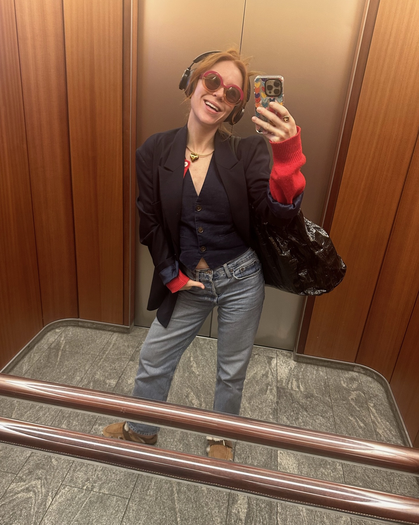 Anine bing, Levi’s, & Other stories, Grenson, black blazer, oversized blazer, black waistcoat, red cardigan, straight leg jeans, tote bag, outfit ideas

#LTKstyletip #LTKsummer #LTKeurope