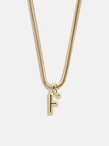 Gia Initial Necklace - Gold | BaubleBar