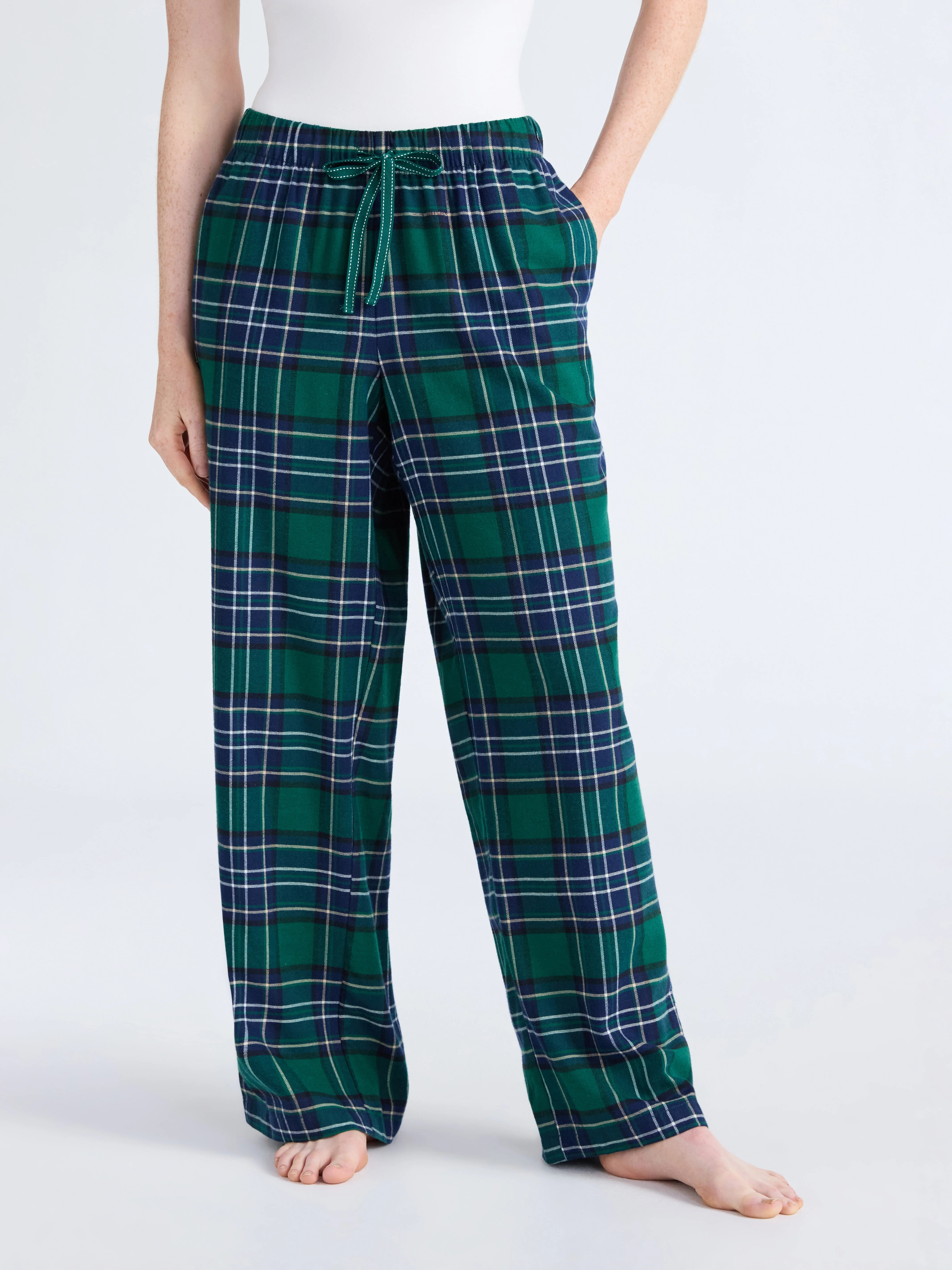 Joyspun Women's Flannel Sleep Pants, 30'' Inseam, Sizes XS-3X | Walmart (US)