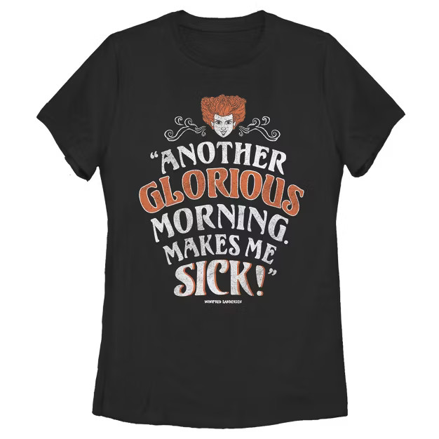 Women's Disney Hocus Pocus Winifred Glorious Morning T-Shirt | Target