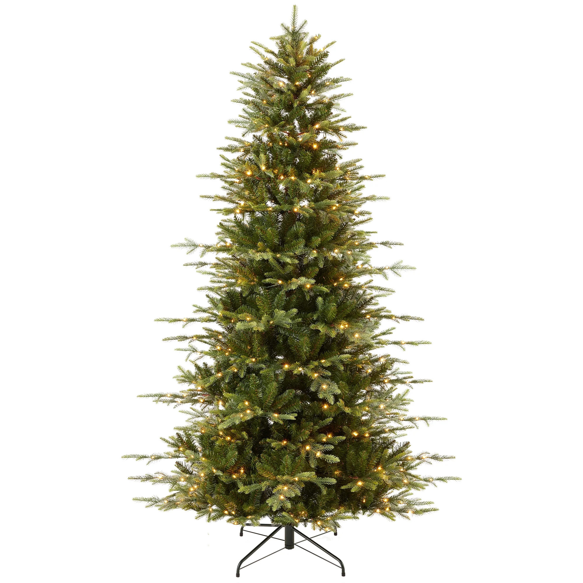 Best Choice Products 6ft Pre-Lit Artificial Slim Aspen Noble Fir Christmas Tree w/ 1,350 Branch T... | Walmart (US)