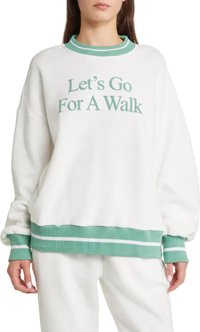 YELLOW THE LABEL Let's Go For a Walk Sweatshirt | Nordstrom | Nordstrom