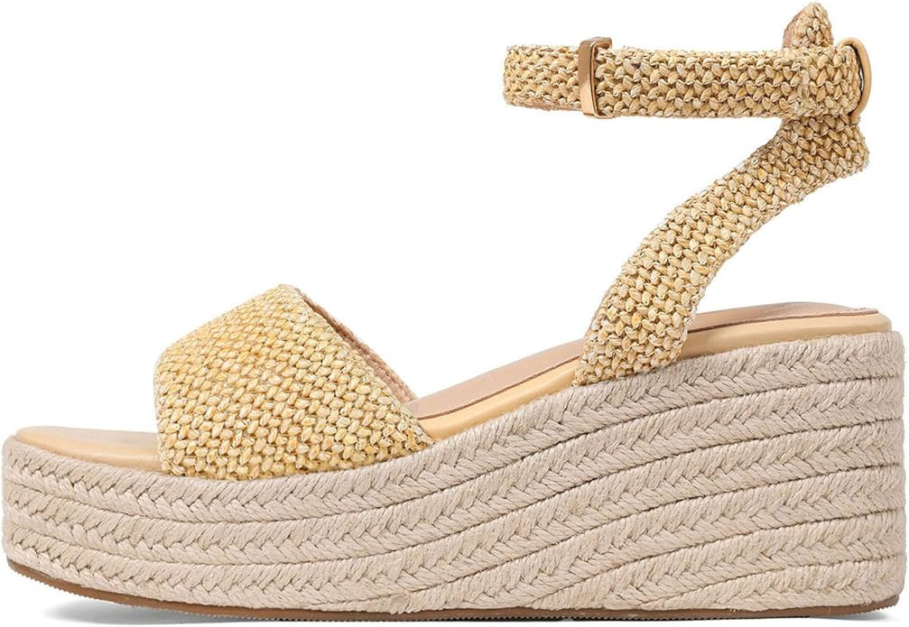 Wedge Sandals for Women Espadrille Platform Wedge Heels Adjustable Strap Braided Sandal Summer Op... | Amazon (US)