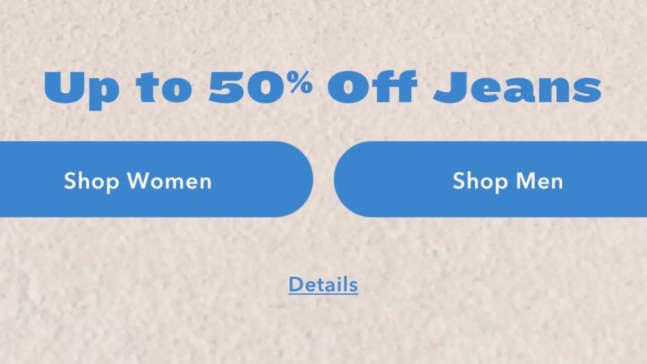 Up to 50% off jeans @American Eagle Outfitters 🦅

#LTKSaleAlert #LTKootd #LTKTravel