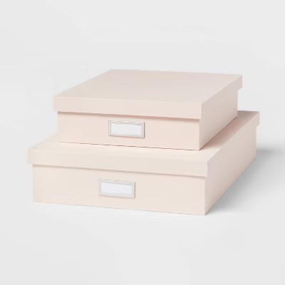 Canvas Desk Storage Box Set of 2 - Brightroom™ | Target