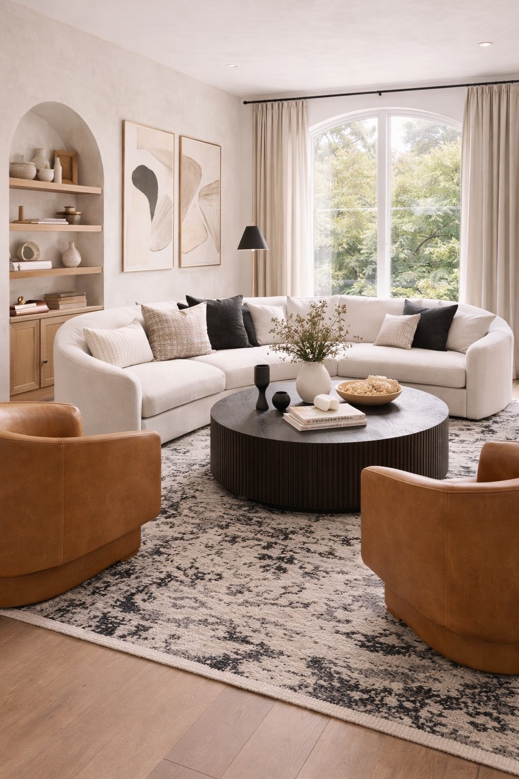 A modern organic living room featuring warm accent chairs, a sculptural coffee table, and soft neutral tones.
This space combines contemporary design with cozy textures, natural light, and timeless elegance — perfect inspiration for a stylish and inviting home.

Save this for modern living room ideas, cozy neutral interiors, and contemporary home decor 🤍
#ModernLivingRoom
#OrganicModern
#WarmInteriors
#NeutralDecor
#CozyLivingRoom
#SculpturalFurniture
#ModernHome
#InteriorInspiration
#ContemporaryDesign
#HomeAesthetic
#LivingRoomDecor
#DesignerInteriors


#LTKHome #LTKBeauty #LTKU
