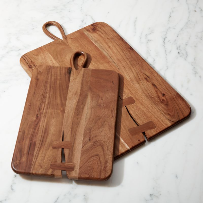 Mateo Acacia Board | Crate & Barrel | Crate & Barrel