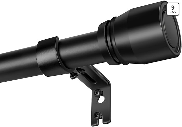 1” Diameter Curtain Rods Itself is 30 to144 inch 1 Pack Fit 30-142 inch, 66 to 120 inch Window ... | Amazon (US)