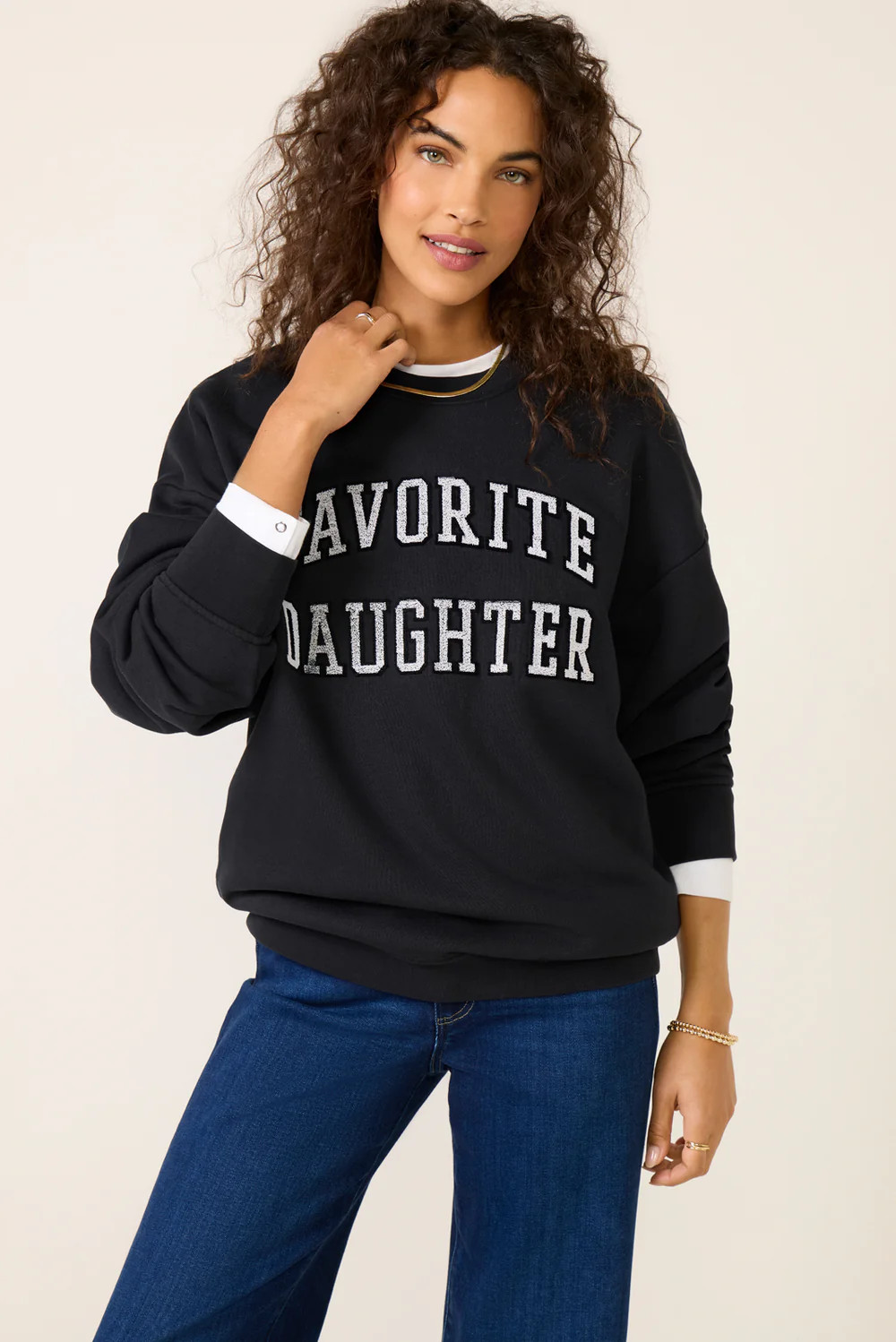 The Collegiate Embroidery Sweatshirt | Evereve