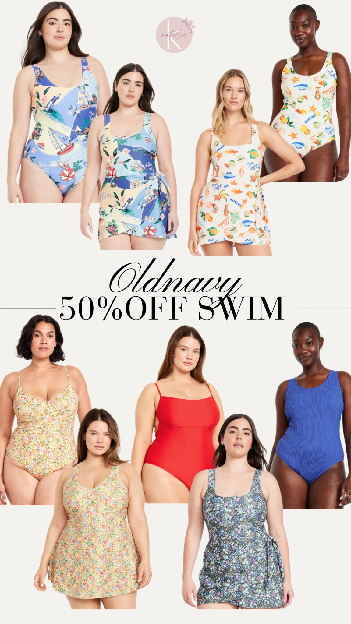 Today deal! 50% off all swim at old navy! I love their swim suits and swim dresses every year, just size up one size (two sizes if you have a larger chest and butt) 

#LTKStyleTip #LTKPlusSize #LTKSwim