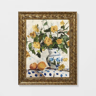 16"x20" Floral Painting Wall Art - Threshold™ designed with Studio McGee | Target