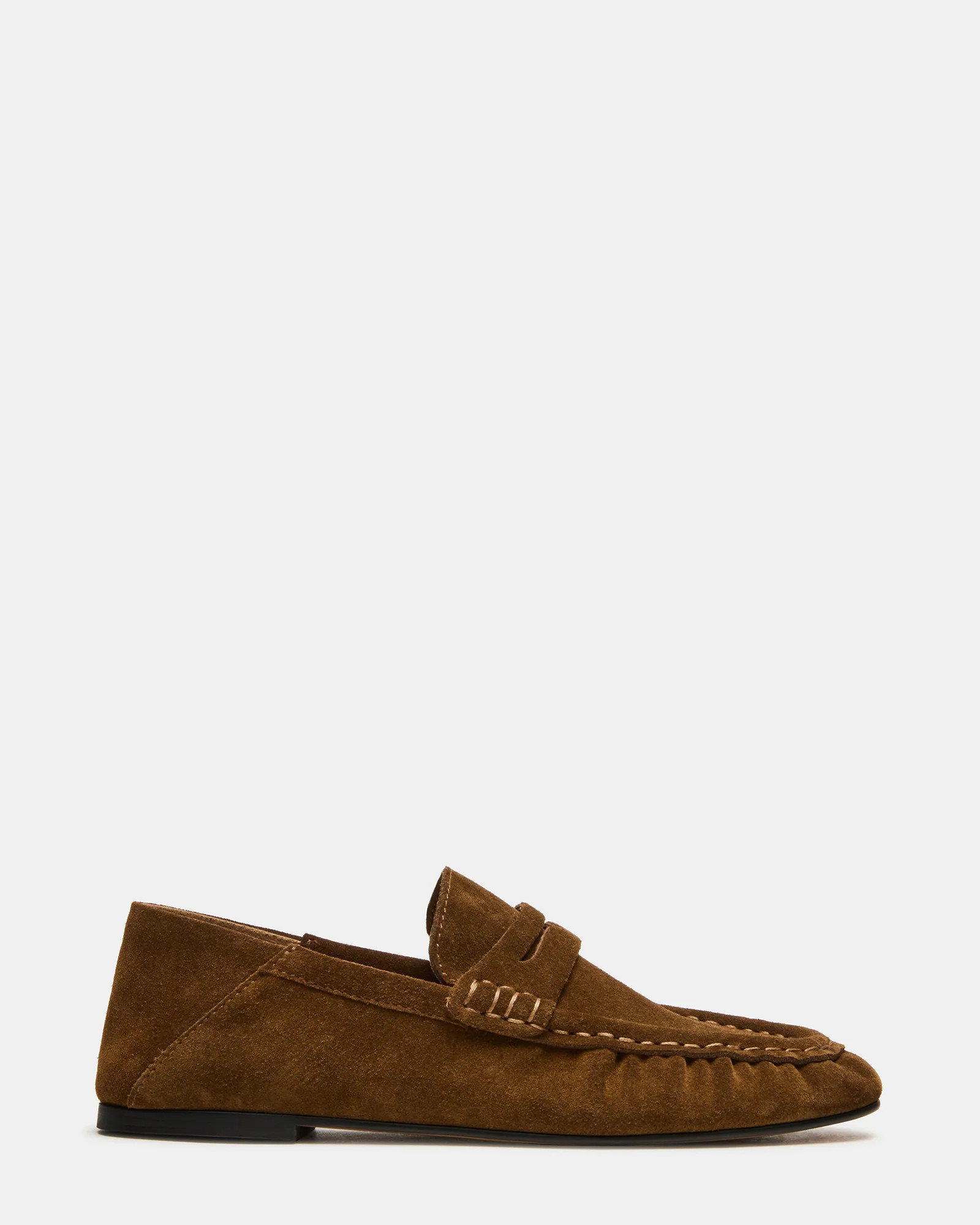 ROGER Taupe Suede Slip-On Women's Loafer | Steve Madden (US)