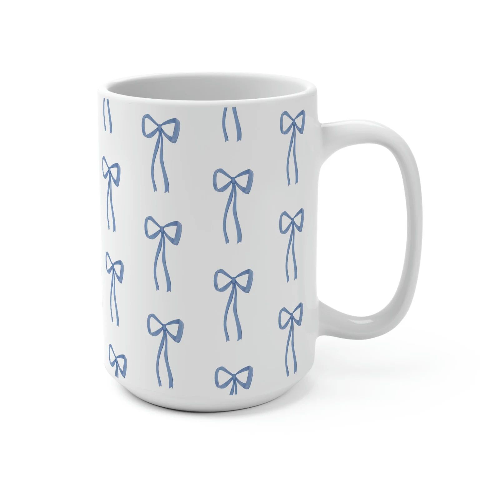 Little Bow Blue Mug, Something Blue Mug, Classic New England Preppy Mug, Christmas Gift for Mom, ... | Etsy (US)