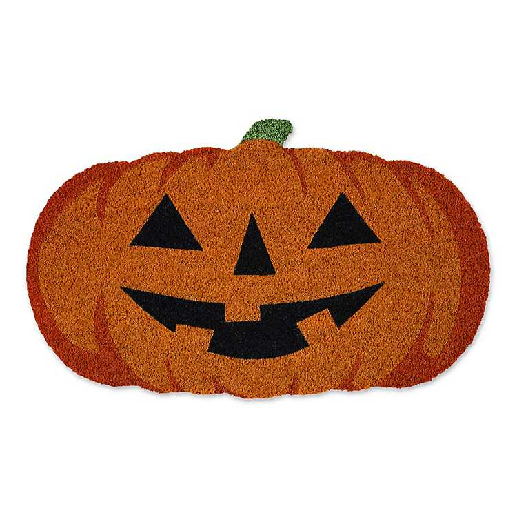 Jack-O'-Lantern Doormat, 18x30 in. | Kirkland's Home
