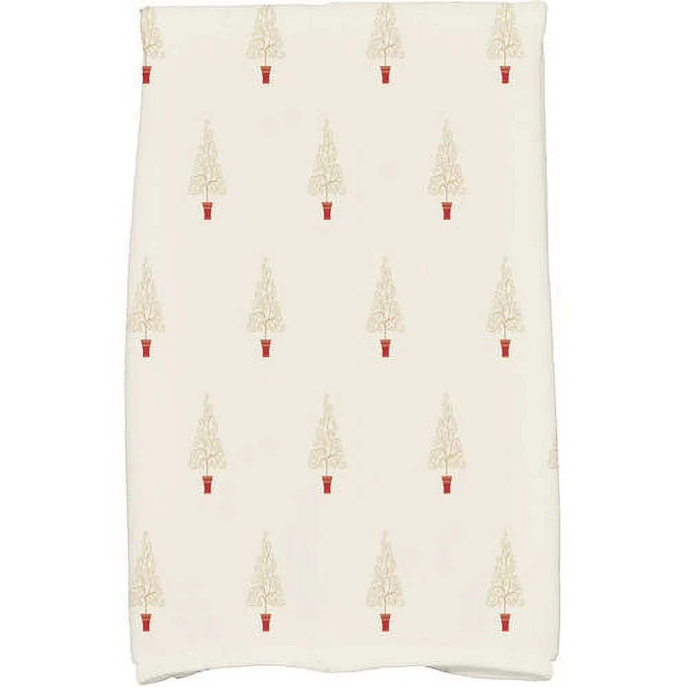 Holiday Essence Filigree Forrest Geometric Print Kitchen Towel | Walmart (US)