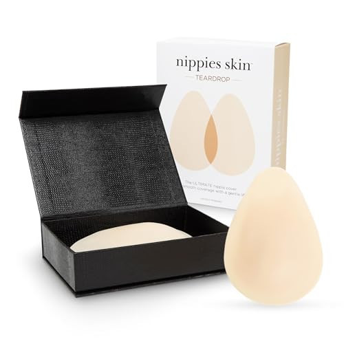 Nippies Teardrop Nipple Covers for Women, Skin Safe Adhesive Pasties Crème | Amazon (US)