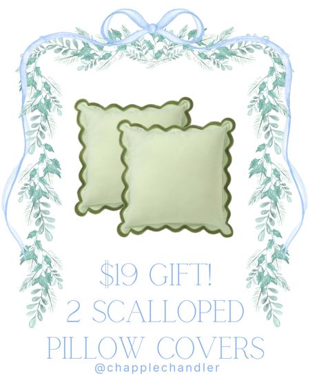 $19 Gift! Scalloped pillow cover set on sale for Cyber Monday! 

Cyber week deal; gifts for home linked here!

#LTKCyberWeek #LTKGiftGuide #LTKsalealert