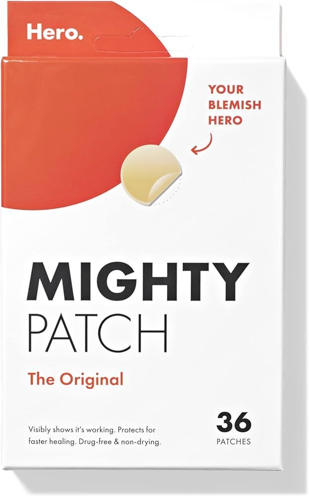 Mighty Patch Original from Hero Cosmetics - Hydrocolloid Acne Pimple Patch for Covering Zits and ... | Amazon (US)