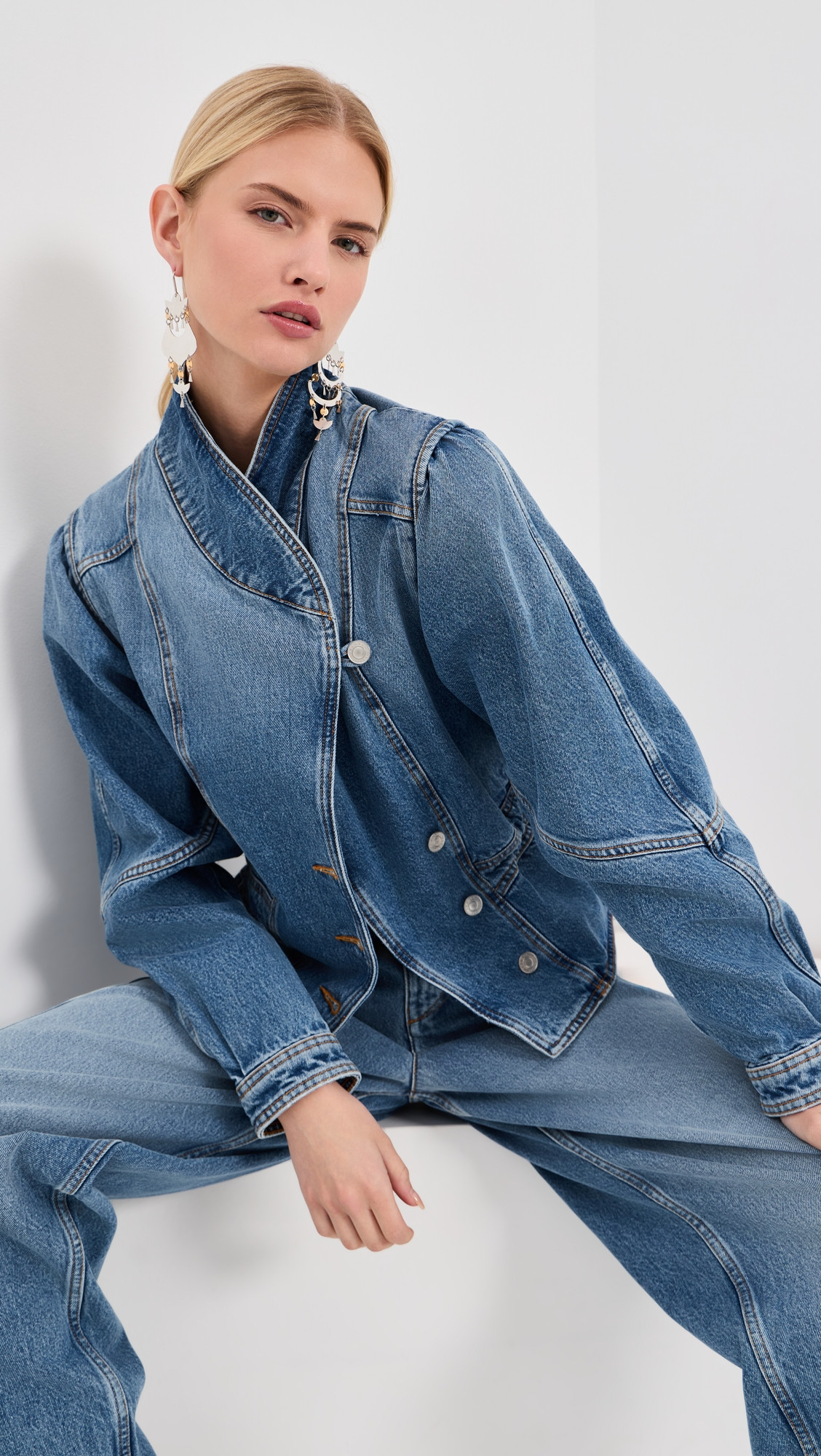 Isabel Marant Dolie Jacket Light Blue 36 | Shopbop