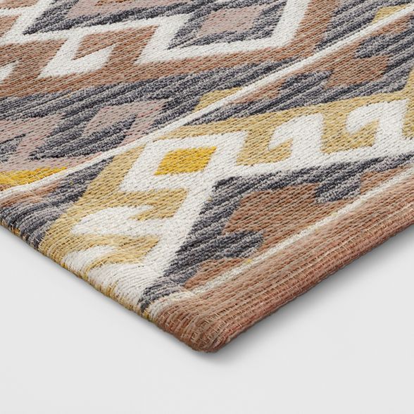 Pink/Orange/Yellow Geometric Woven Area Rug - Opalhouse™ | Target