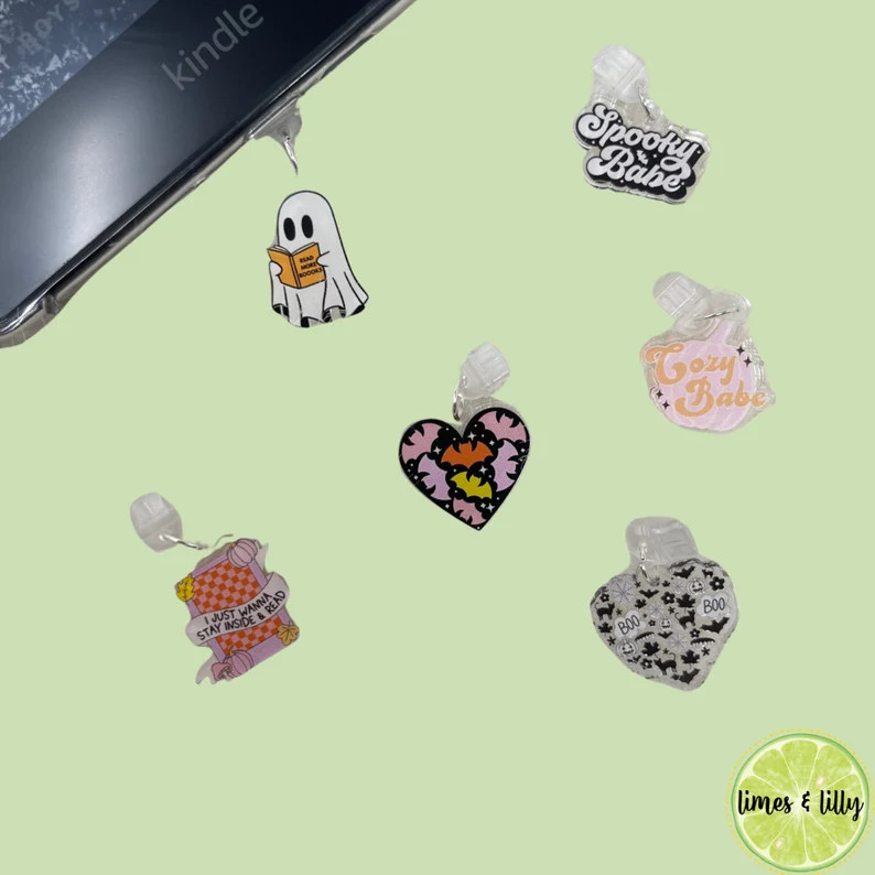 Kindle Charm, Phone Charm, USB Charm, Kindle Dust Plug Charm, Bookish Merch, Bookish Gifts, USB P... | Etsy (US)