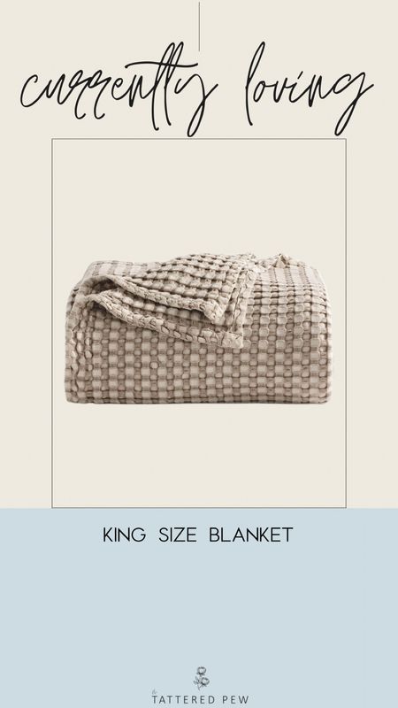 Currently loving this king size blanket! It's the perfect color for a great transition piece from summer to fall, and it's more than big enough to layer on top of any bed!

#LTKunder100 #LTKhome #LTKFind
