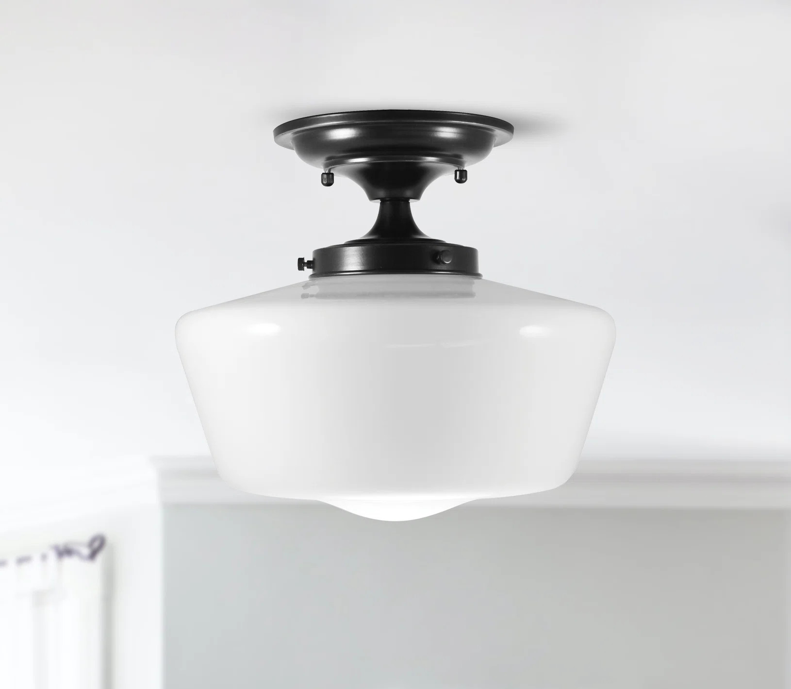 Eterniti Glass Semi Flush Mount | Wayfair North America