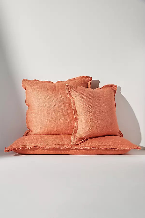 Luxe Linen Blend Pillow | Anthropologie (US)