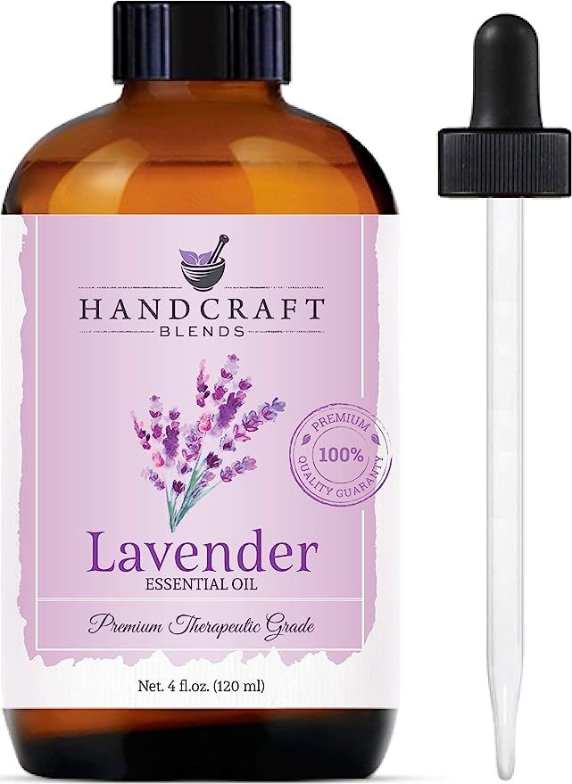 Handcraft Lavender Essential Oil - 100% Pure & Natural – Premium Therapeutic Grade with Premium... | Amazon (US)
