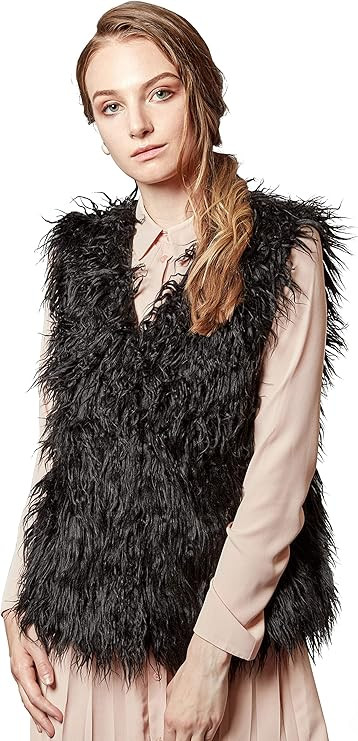 ANNA&CHRIS Womens Faux Fur Vest Soft Sleeveless Waistcoat Jacket | Amazon (US)